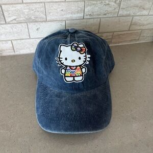 NWOT Denim Cap with Cat logo